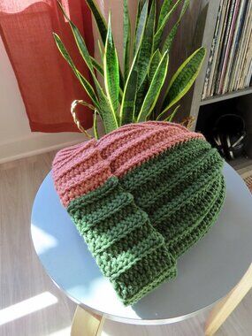 Cozy chunky handmade crochet beanie